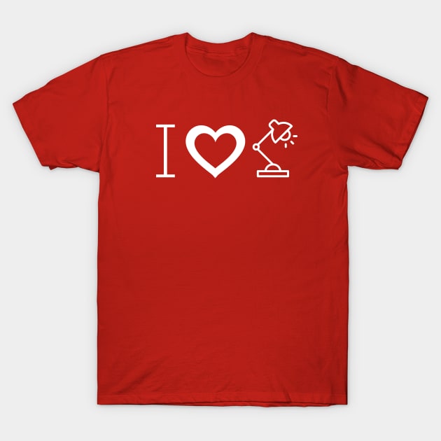 I Heart Lamp T-Shirt by mikevotava